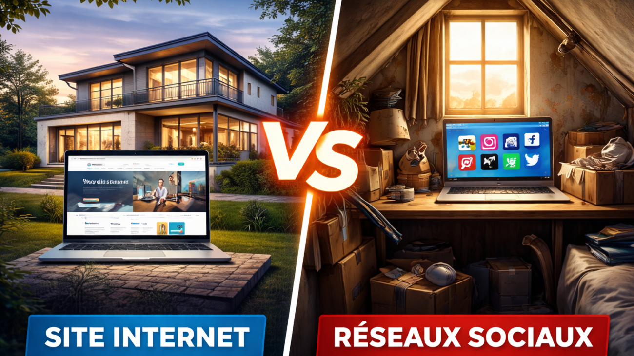 Site internet contre réseaux sociaux